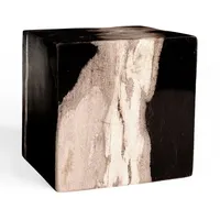 StoneTrip Mineralstein Versteinertes Holz Deko Würfel, (Unikat, 1-St., Unikat), Versteinertes Holz braun