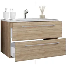 VCM Badmöbel-Set Badinos 2-tlg. Eiche