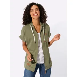 Casual Looks Shirtjacke CASUAL LOOKS "Sweatjacke", Damen, Gr. 38