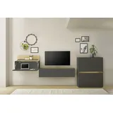 INOSIGN Büromöbel-Set »CiTY/GiRON«, (Set, 3 tlg.), Home Office, grau