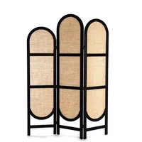 Creedwood RAUMTEILER Schwarz, Holz, Rund, 120x170x2 cm, Wohnzimmer, Raumteiler
