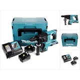 Makita DHR 264 2 x 18 V / 36 V Li-Ion SDS Plus Akku-Bohrhammer in Makpac 4 mit Einlage + 2 x BL 1850 B 18 V 5,0 Ah Li-Ion Akku + 1 x DC18RC Ladegerät