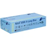 Meditrade Nitril 3000 X-Long Blue UH unsteril Gr.L