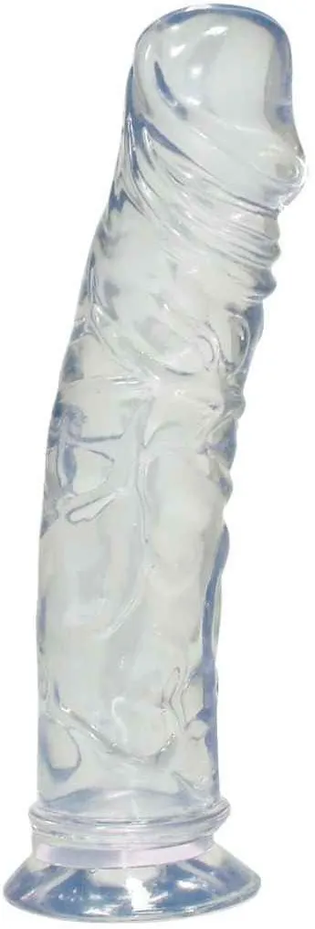 Transparenter Naturdildo 'Crystal Clear Medium' | Mit Saugfuß You2Toys Vibrator 1 St transparent