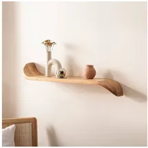 FineBuy Wandregal 60 x 36 x 20 cm Braun