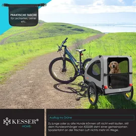Kesser Hundeanhänger Boxer 2-in-1 grau