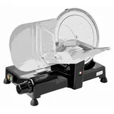 b|kitchen Metall-Aufschnittmaschine, 140W, Messer Ø 25cm, Schärfer, Alu-Schwarz, 1 Stk. - Schwarz