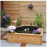 Hochteich promadino Miniteich Hochteich mit 4 seitl. Pflanzzonen, honigbraun mit