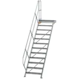 Günzburger MUNK Aluminium-Treppe Plattform 45° 12 Stufen