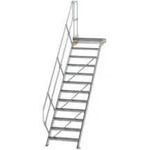 Günzburger MUNK Aluminium-Treppe Plattform 45° 12 Stufen