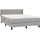 vidaXL Boxspringbett 140 x 200 cm Hellgrau