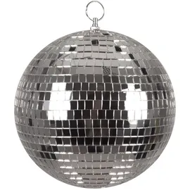 Boland - Discokugel, glänzend, Durchmesser ca. 20 cm, Disco Fever, Partydekoration, Hängedeko, Dekoration für Party oder Silvester, Silber