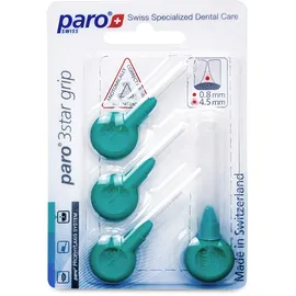 Paro 3Star-Grip Interdentalbürste medium grün 4 St.