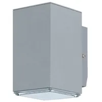 EGLO TABO LED Außen Wandleuchte, IP44, silber, 94185,LED Platine,A+,94185