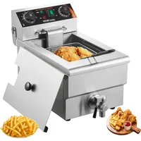 Vevor kommerzielle elektrische Fritteuse, 3000W 9L Edelstahl Upgrade 200°C