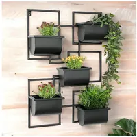 DanDiBo Ambiente Kräuterregal Wandregal 96525 0 x 0 x 0 cm Schwarz