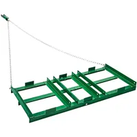 Vevor Schleppegge, 1220x500x100 mm, Wiesenschleppe mit verstellbaren Stangen &
