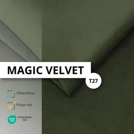 Muralo Polsterbett Stoffbett Bett mit Bettkaste Container Doppelbett für Schlafzimmer - 160 cm x 200 cm - khaki