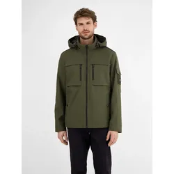 Outdoor-Funktionsjacke in Tech-Shellfabric, atmungsaktiv, wasser- und windabweisend - Deep Olive - M