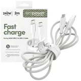 Panzer Glass PanzerGlass empower 240W USB-C to USB-C USB 2.0 2M White
