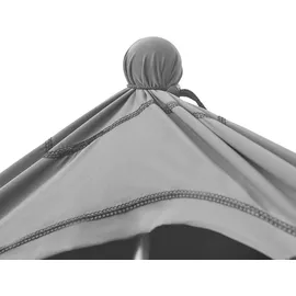 pro.tec Strandzelt, Grau, Textil, Metall, 200x200 cm, Sonnen- & Sichtschutz, Sonnensegel