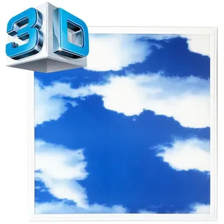 LECOM 3D LED Panel 62x62 cm Aluminium