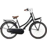 Popal Daily Dutch Basic+ N3 - Kinder Hollandrad - Citybike - 26 Zoll - Mattschwarz - Schwarz
