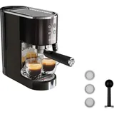 Krups XP 444G Virtuoso+ Espresso Siebträgermaschine 15 bar Pumpendruck 3 Crema-Filter | Edelstahl-Da
