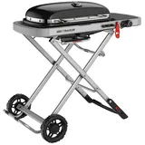 Weber Gasgrill Traveler  (Grillfläche  (B x T): 63 x 34 cm, 3,8 kW, Anzahl Brenner: 1, Schwarz/Silber)
