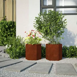 vidaXL Sechseckig 46 x 40 x 45 cm Braun