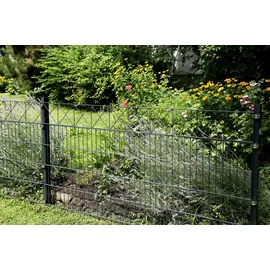 GAH Alberts Alberts Doppelstabmatten-Grundset Nexus 200 x 120 cm 14 m anthrazit