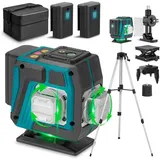 Onevan - 3D 360°12 Linien Laser-Nivelliergerät, selbstnivellierendes Gerät der 3. Ebene mit 2 Batterien +1.2m Stativ--LK-817