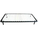 Vente-Unique Lattenrost, Schwarz, Metall, Uni, 1-Sitzer, 90x190 cm, Schlafzimmer, Lattenroste