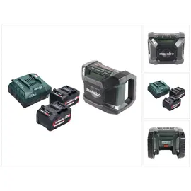 Metabo R 12-18 DAB+ BT Baustellenradio schwarz + 2 x 4,0 Ah Akku + Ladegerät