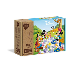 Clementoni® Puzzle Puzzle 104 Teile - Play for Future - Mickey Mouse, Puzzleteile