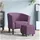 vidaXL Clubsessel mit Fußhocker Stoff 58,9 x 53,3 x 56 cm Lila