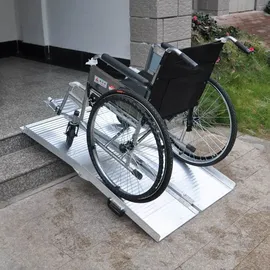 XPOtool Rollstuhlrampe doppelt faltbar 122 cm 270 kg schwarz Gehhilfe