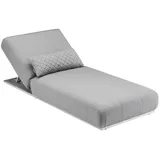 Kettler Ego Gartenliege verstellbar 213x90x33cm Sunbrella Hellgrau