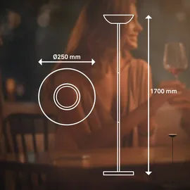 Briloner LEUCHTEN Stehlampe Estate, Stehleuchte, schwarz, Leuchten, Stehlampe