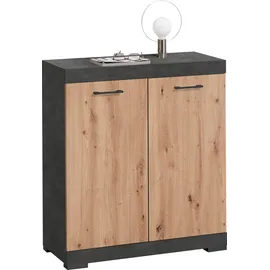 FMD Bristol 80 x 89,9 x 34,9 cm Schubladen / braun