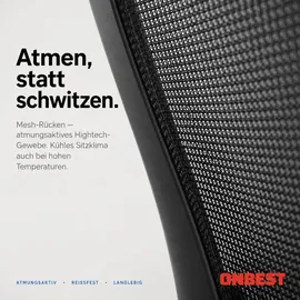 onbest Bürostuhl PREMIUM Kunststoff Schwarz