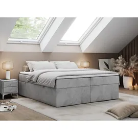 MKS Boxbett, BESS 120/200 Hellgrau Velvet - H3