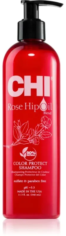 CHI Rose Hip Oil Shampoo Shampoo für gefärbtes Haar 340 ml