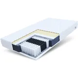 Fdm Matratze 140x200, Multipocket, Taschenfederkern RIMINI H3 7 Zonen, 19 cm JERSEY