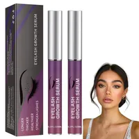 2 Stück Wimpernserum Wachstum, Serum Wimpernwachstum mit ultrafeiner Bürstenspitze, leichtes Wimpern Serum für dickeres & längeres Wimpernwachstum, Serum für Wimpernwachstum, eyelash growth serum