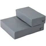 PawHut Haustiertreppe Tierunterlage Klappbar Hundetreppe Treppe Unterlage für Katzen und Hunde Grau L45 x B39 x H20 cm