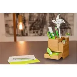 WEDO Schreibköcher Bambus braun 61 1707