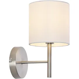 [lux.pro] Wandleuchte 2er Set Winsford Silberfarben / Weiß