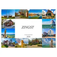 Calvendo Zingst Stadtansichten (Wandkalender 2026 DIN A3 quer), CALVENDO