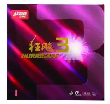 DHS Belag Hurricane 3 Soft 38° rot 2,15 - rot 2,15